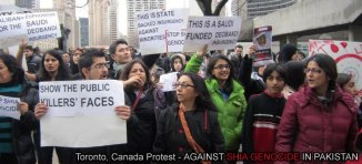 Protest in Toronto  against Shia Target Killing in Pakistan Jan 2013 c