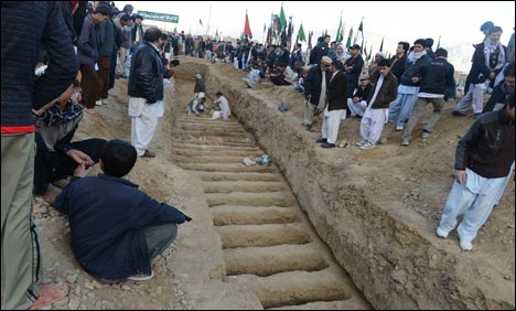 Burial of the Kirani Road Blast Shia Hazara