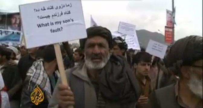 Afghans Protest for the Removal of US Forces from Maidan Wardak