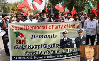 Indian Protest Against Itlaian Govt