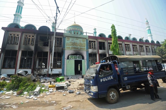 Myanmar's Rohingya Muslims Mosque Burnt.