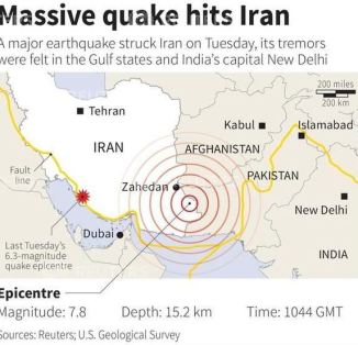 A Massive 7.8 Quake Hits Iran