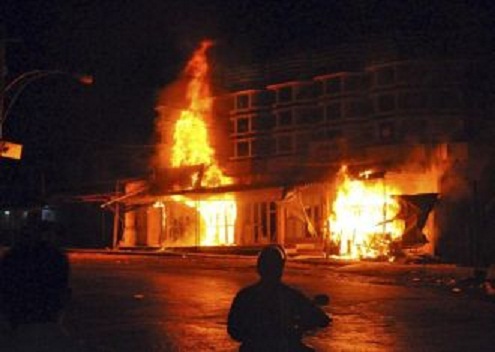 Mosque & Orphanage Burnt in Myanmar