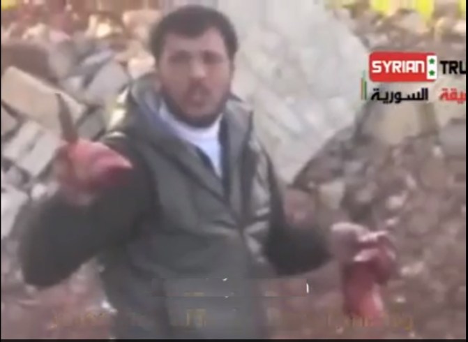 Syrian FSA Terrorist Eats out Heart of a Soldier