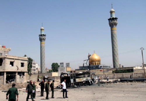 Battle Near the Shrine of Sayida Zainab Shrine , Damascus