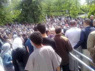 French Muslims Protest over the Racist Attack on Muslim women