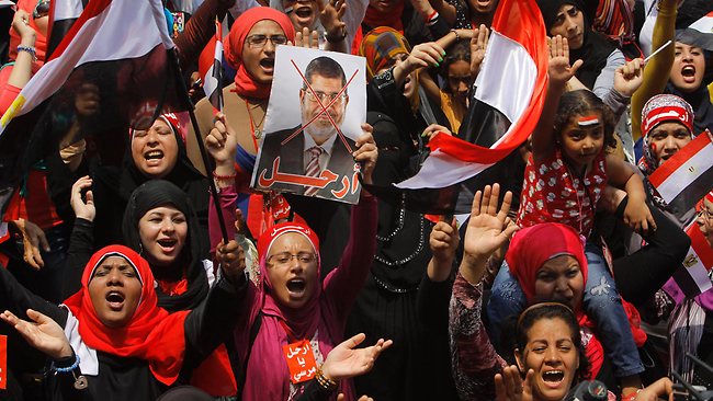 Egyptian President Mursi Ousted in a Military Coup