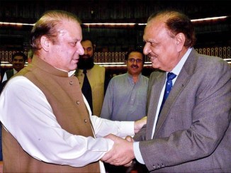Mamnoon Hussain The New President of Pakistan with Nawaz Shariff