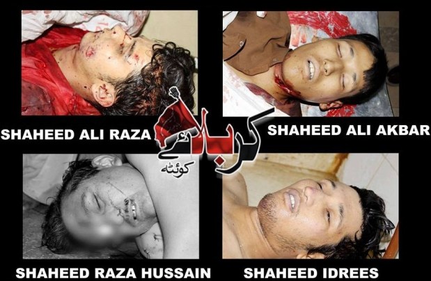 Shaheed Raza Hussain , Idrees , Ali Akber , Ali Raza , 15 July , 2013 , Quetta