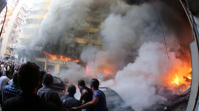 Beirut's Car Bomb Attack by Wahabi Terrorist Group Brigades of Aisha