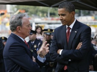 President Obama with NY Mayor Micheal Bloomberg
