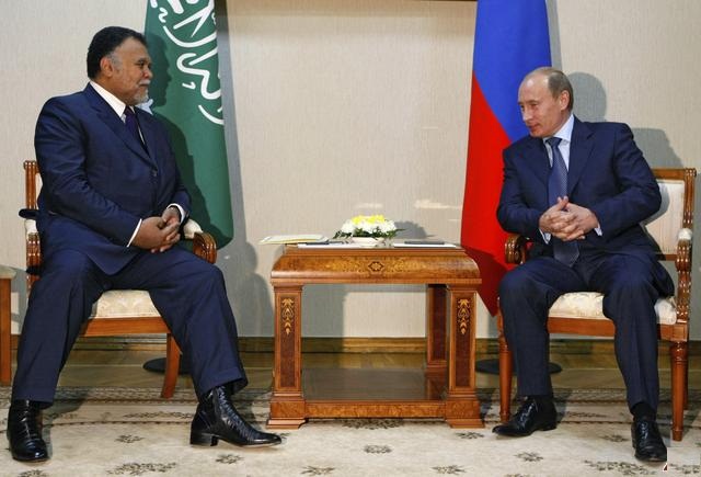 Saudi Prince Bandar Bin Sultan with Russian President Putin