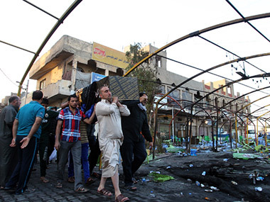Double Suicide Attack on A Shia Funeral in Sadr City , Baghdad , Iraq 21.03.13 b