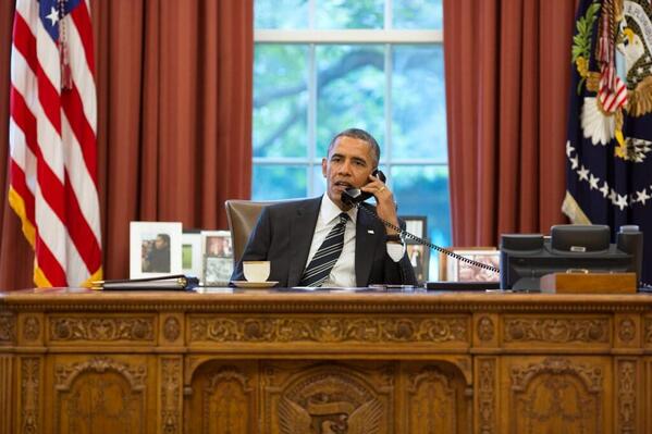 US President Barak Obama calling Iranian President Rouhani