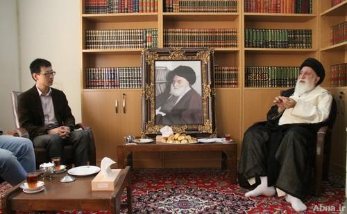 Hong Jun Shen , Richard converts to Islam Renamed as Ali By Ayatollah Mohammad Javad Alavi Boroujerdi