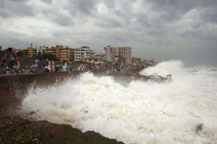 India State of Orisa Hit by a Strong Cyclone wreck Havoc d