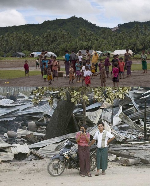 Myanmar Muslims take refuge in Forest