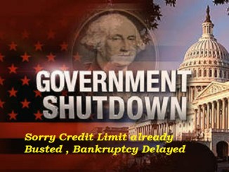 US Federal Govt. Shutdown No Funds