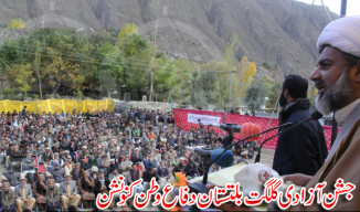 Agha Raja Nasir Abbas Jafri  @ Difa e Watan Convention , 3 Nov ,2013 , Gigit - Baltistan. a