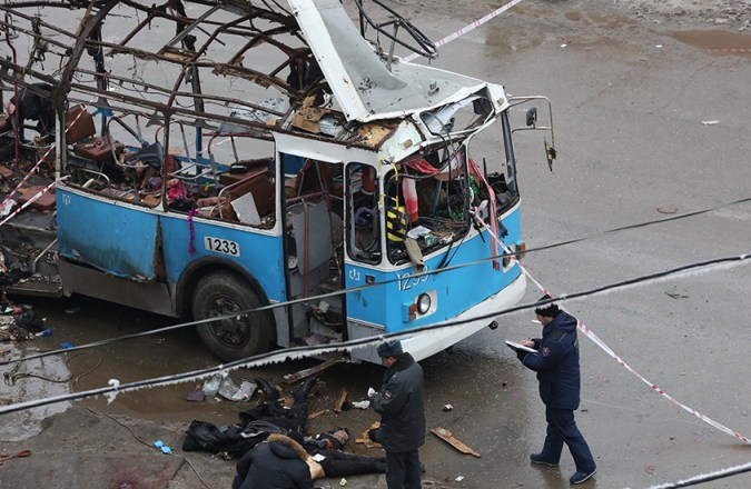Взрыв в троллейбусе в Волгограде