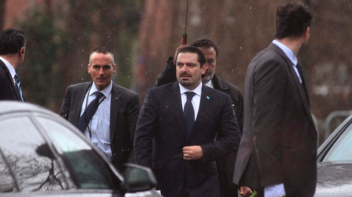 Former Lebanese Prime Minister Saad Hariri seen at the Special Tribunal for Lebanon in The Hague, The Netherlands