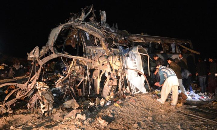 Suicide Attack on the Shia Pilgrim Bus @ Mastung , Balochistan , 21 Jan 2014 e