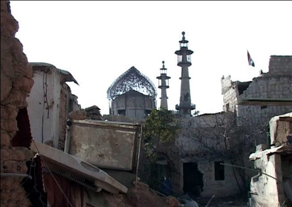 Shrine of Bibi Sakina Binte Hussain a.s Damaged 05 Feb 2014 g