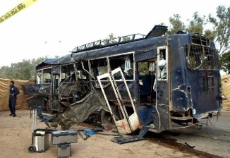 Taliban Suicide Bomber Kills 12 Police Officer in Karachi , Pakistan