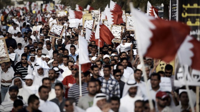 Bahraini Majority Shia Population Protest against the Wahabi Monarchy