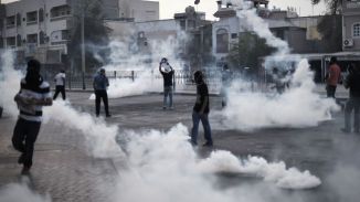 Bahraini Youth Protest against the Death of the Young Protester Boy
