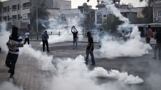 Bahraini Youth Protest against the Death of the Young Protester Boy