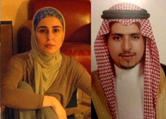 Defected Saudi Prince Khalid Farhan Al Saud with  Princess Sahar