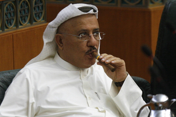 Kuwaiti MP Nabil al-Fadel smokes a cigar