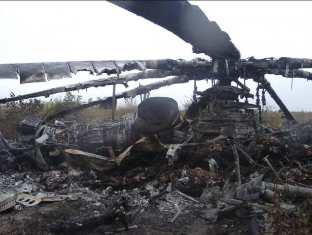 Ukrainian Helicopter Shot Down By Pro Russian