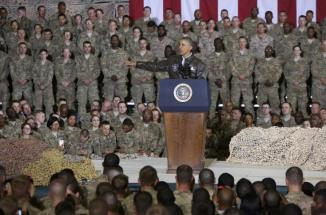US President Barak Obama in Afghanistan