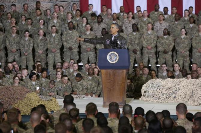 US President Barak Obama in Afghanistan