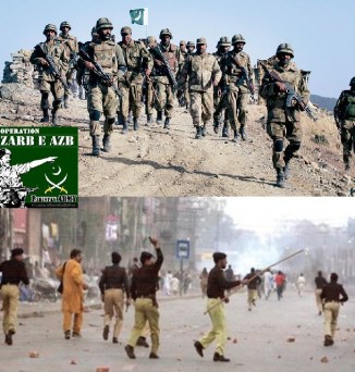 Police Raid on PAT , Central Secretariat , Lahore , Punjab