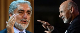 Presidential Election Candidates Ashraf Ghani and Abdullah Abdullah