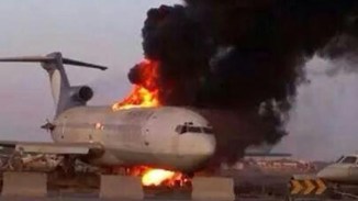 Tripoli Airport Attack Planes Burned Down. a