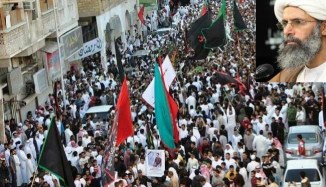 Bahraini Shia Protest against the Saudi Death Verdict of Shia Cleric Sh,. Nemir al Nemir