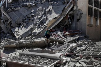 Cease Fire Once Again comes into effect in War Ravaged Gaza Strip , Palestine