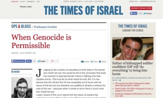 Times of Israel , When Genocide is Permissible