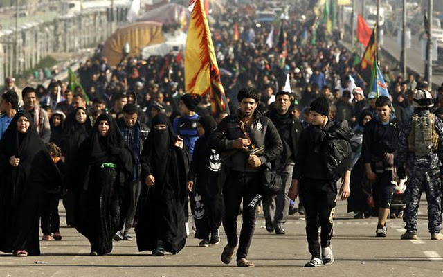 Iraqi Shiite Piligrims Heading to Karbala