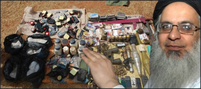 Explosives found from Lal Masjid Imam Maulana Abdul Aziz Associated Seminary