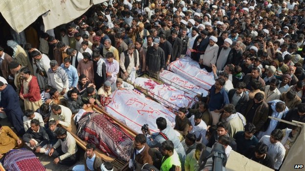 Funeral Prayer of the Suicide Blast Victims of Masjid e Karbala e Moala , Shikarpur , Pakistan