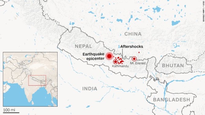 Khatmandu Lies in the Center of the Mountains