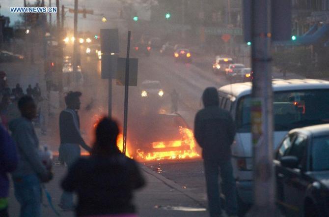 Racial Discrimination against Blacks erupts violence in Maryland