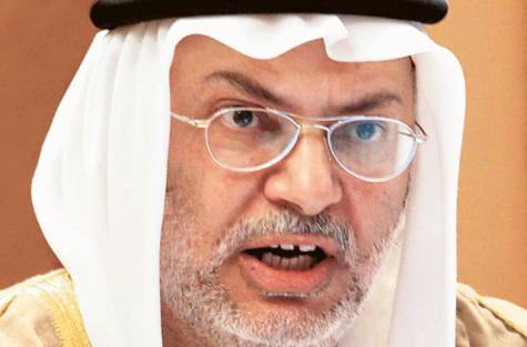 UAE’s Minister of State for Foreign Affairs Anwar Mohammed Gargash