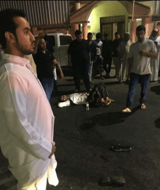 Injured Shia Men @ Haideria Hussainia , Qatif, Saudi Arabia