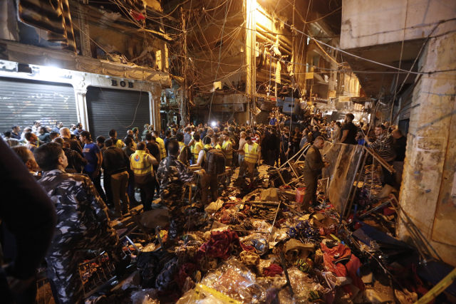 Double Suicide Attack in Shia Majority Area of Beirut. c